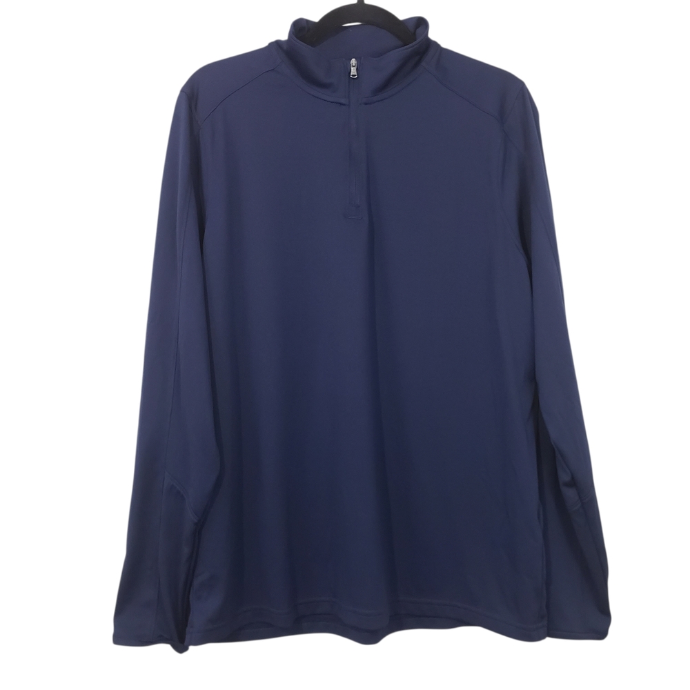 Under Armour HeatGear 1/4 Zip Men's Pullover Shirt Navy Size Large